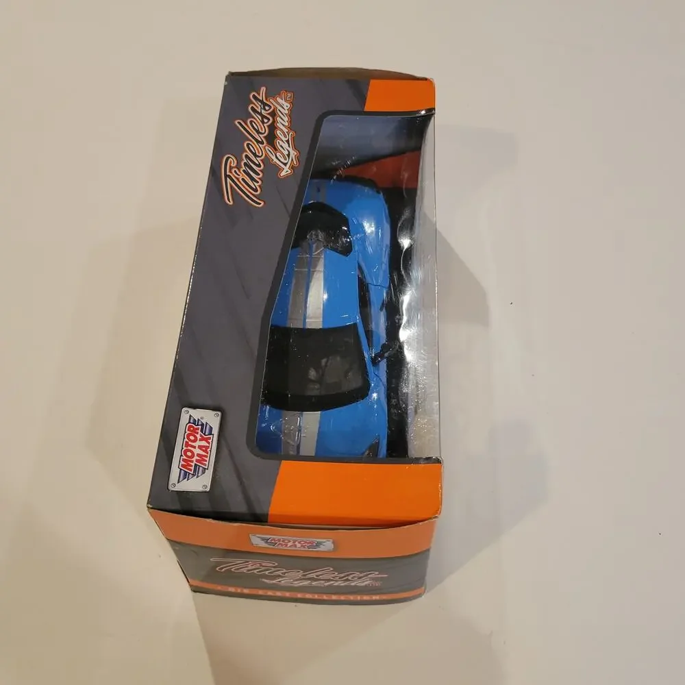 Motormax Timeless Legends 1:24 Corvette C8 Stingray 2020 Blue Diecast Car New